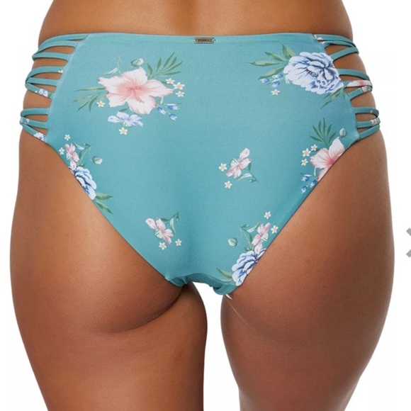 O’Neill swim bikini bottoms large chan floral full coverage NWT - Picture 2 of 9